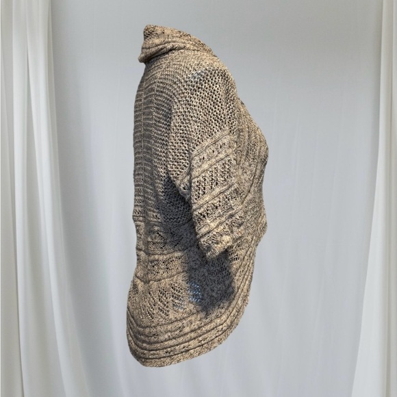 ✅Open Front Cardigan with Wide Draped Collar - Picture 2 of 13